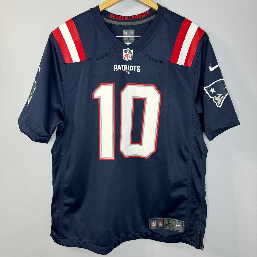 Fanatics Authentic Jones Rookie #10 New England Patriots Navy Jersey